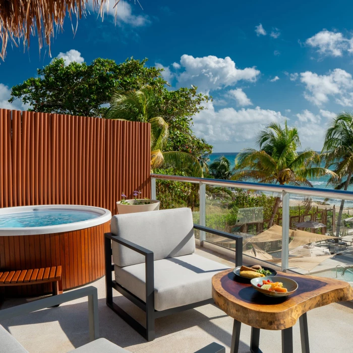 balcony of presidential suite at The Beachfront by The Fives