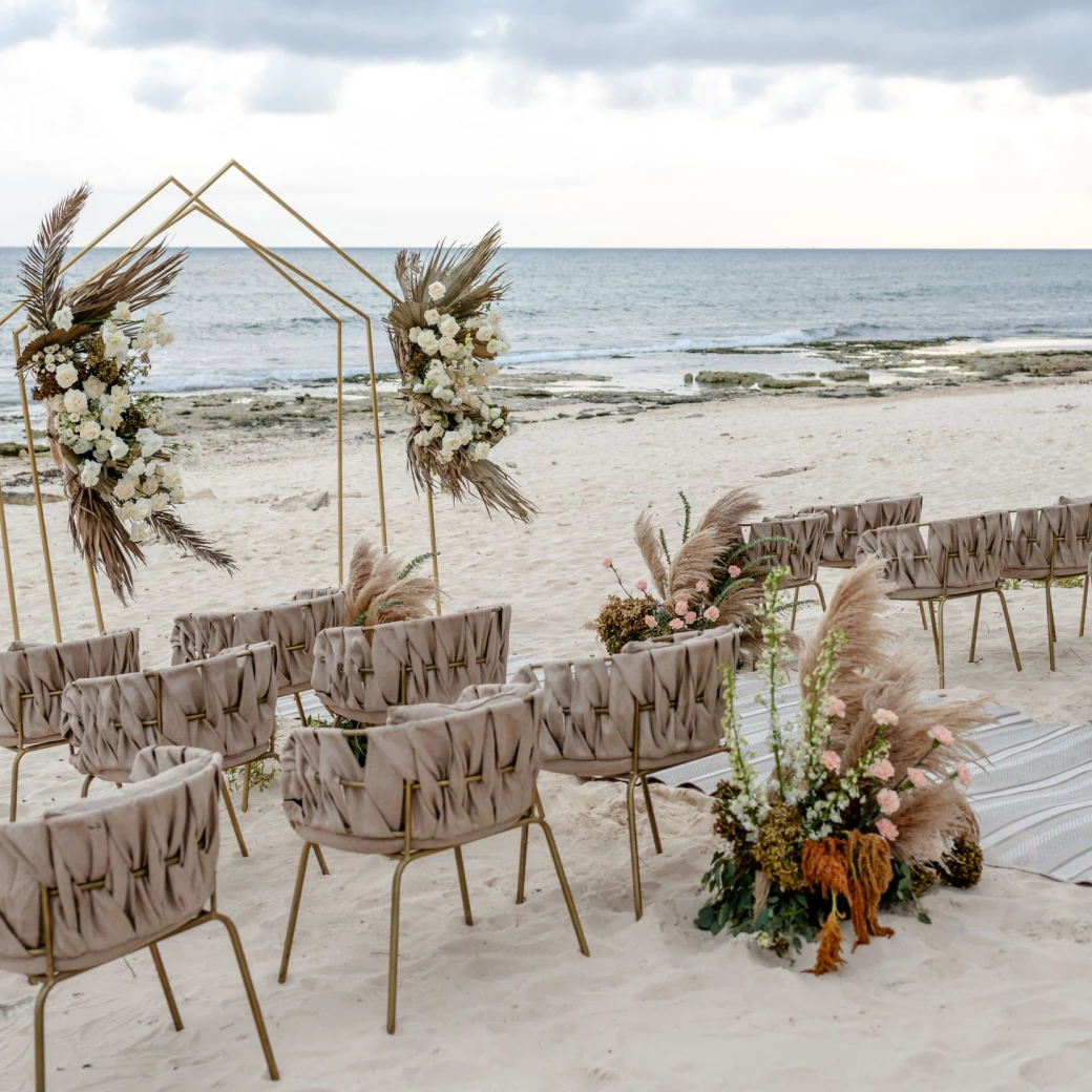 Beachfront Reef ceremony setup at The Beachfront by The Fives