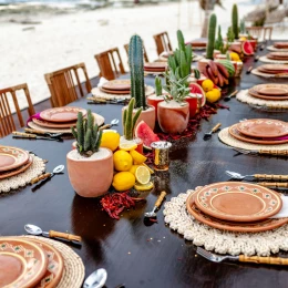 Beachfront Reef venue reception setup at The Beachfront by The Fives