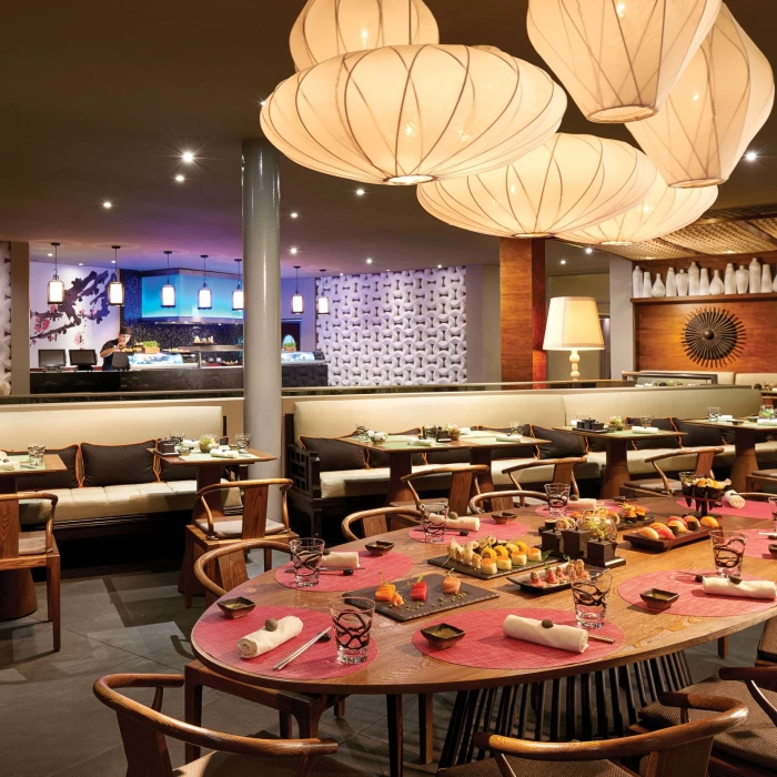 oka sushi bar at The Fives Beach Hotel & Residences