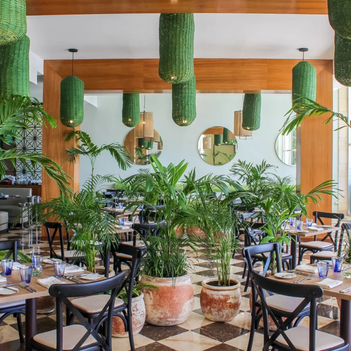 sea olive restaurant at The Fives Beach Hotel & Residences