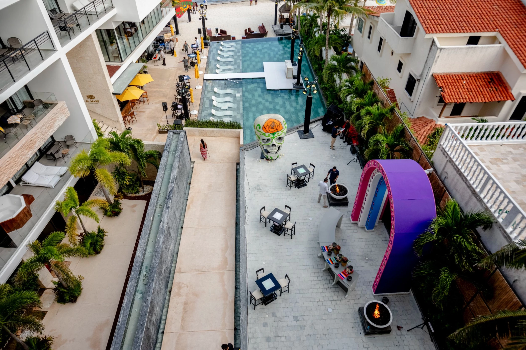 Lobby Terrace venue at the fives oceanfront