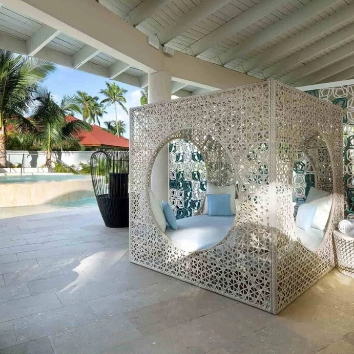 poolside bali bed at TRS Turquesa