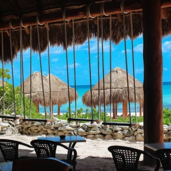 Sunrise beach bar at Valentin Imperial Riviera Maya