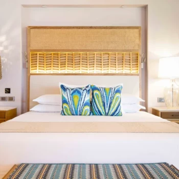 Emerald suite bedroom at Valentin Imperial Riviera Maya
