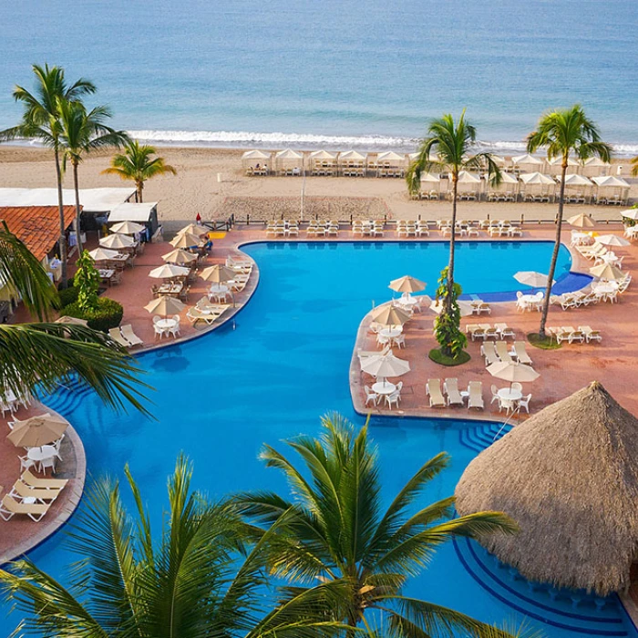 Aqua Bar Terrace wedding venue at Velas Vallarta Resort.