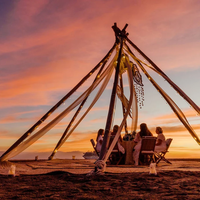 Dinner on the beach at Velas Vallarta