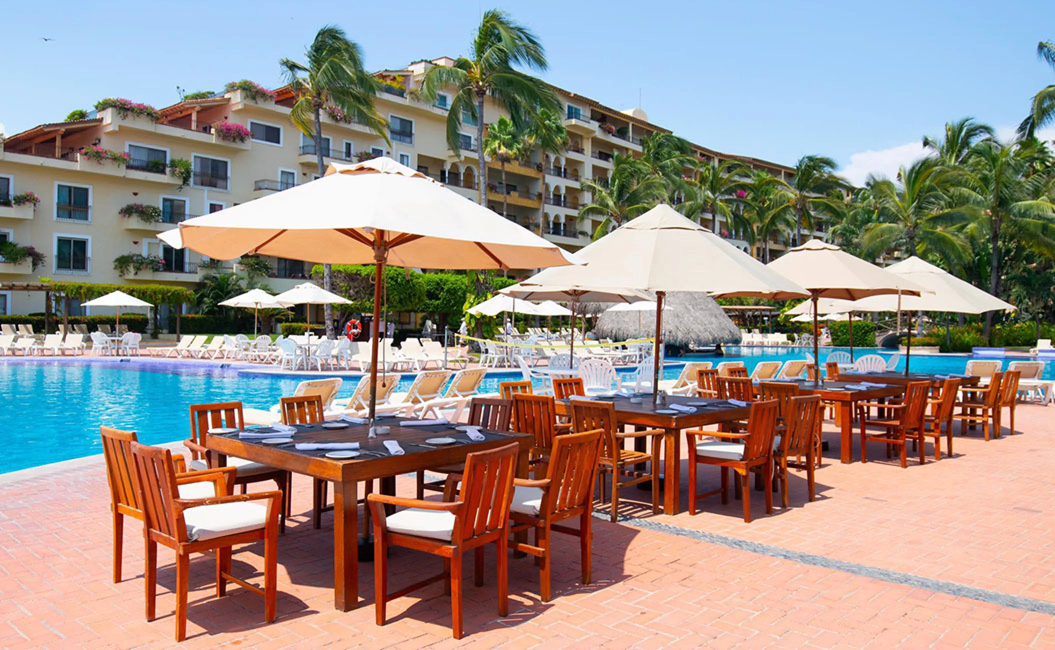 Aqua Bar Terrace wedding venue at Velas Vallarta Resort.