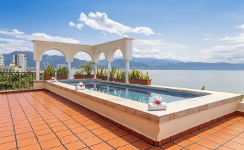 Suite terrace pool at Velas Vallarta