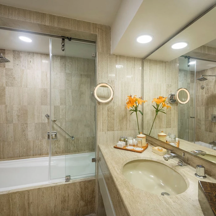 Suite bathroom at Velas Vallarta