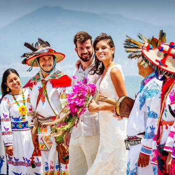 Velas Vallarta Destination Weddings Huichol ceremony
