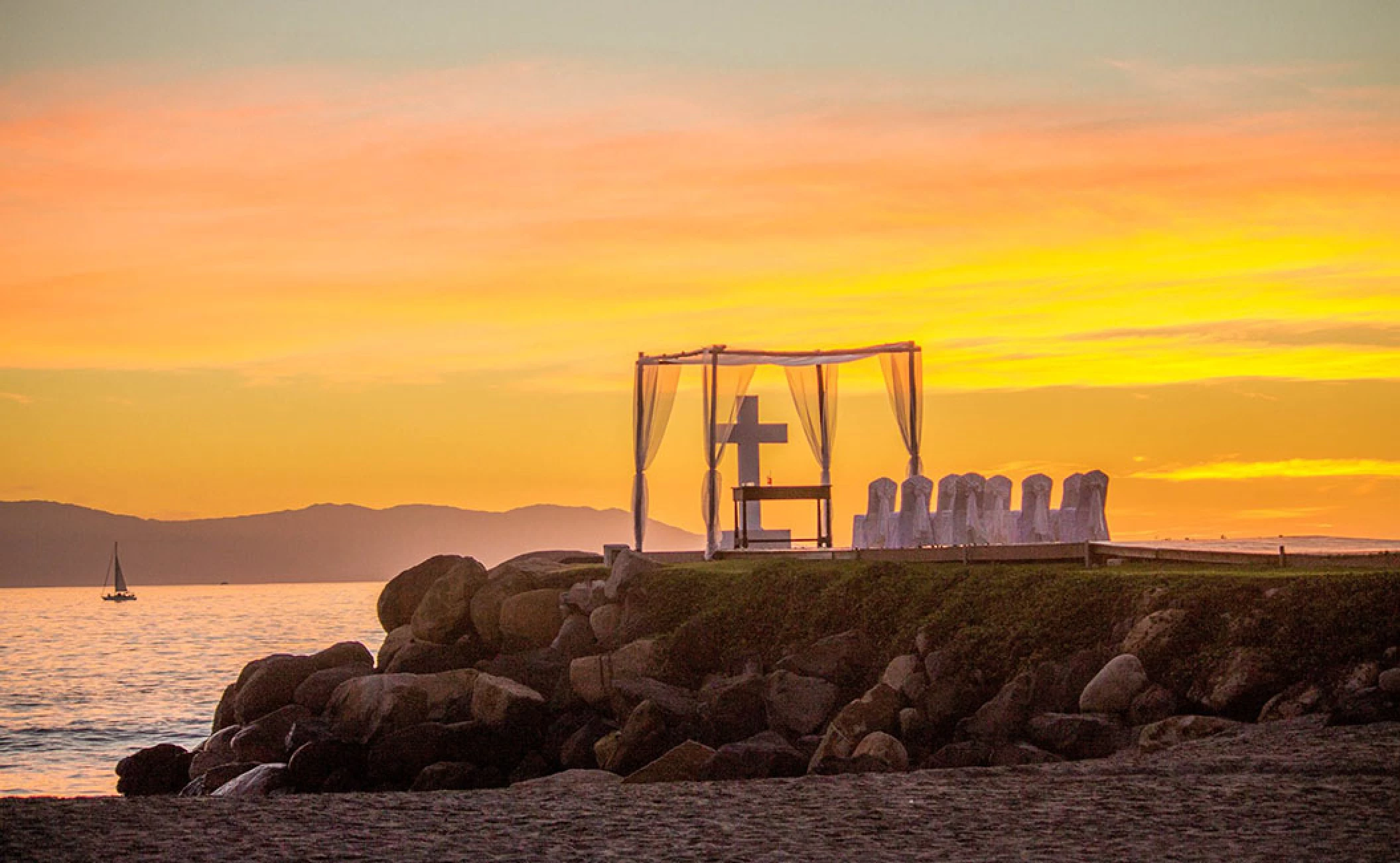 Jetty Wedding Venue at Velas Vallarta Resort.