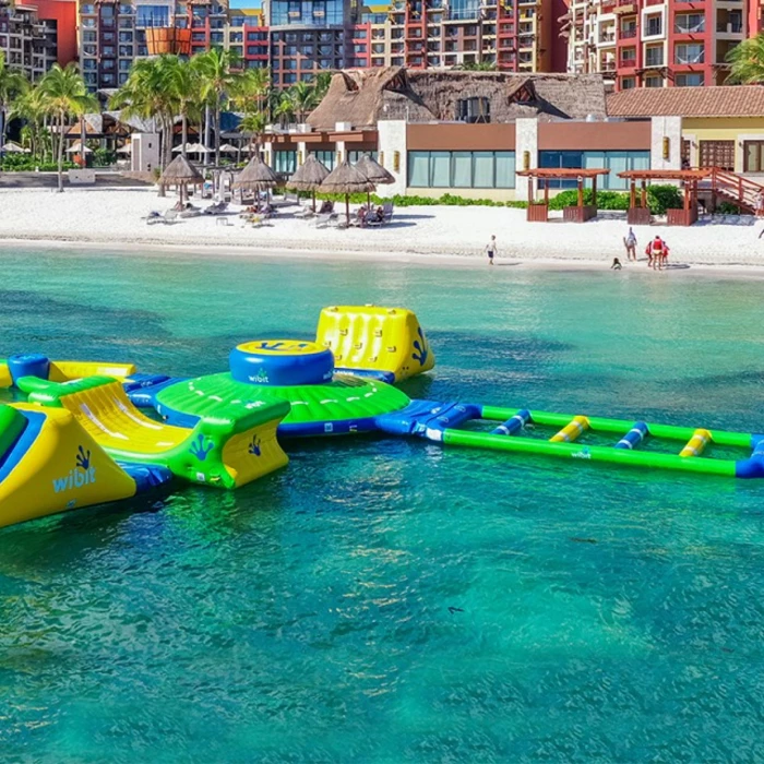 inflatable aqua park at Villa del Palmar Cancun