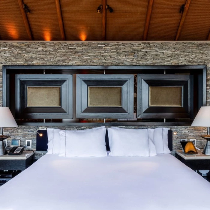king size bed at the grand penthouse at Villa del Palmar Cancun