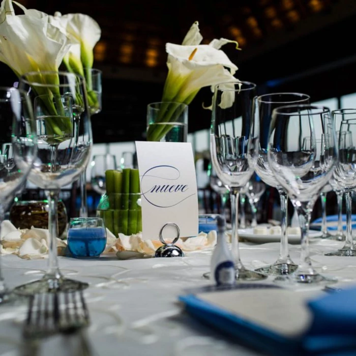 wedding table setup at Villa del Palmar Cancun