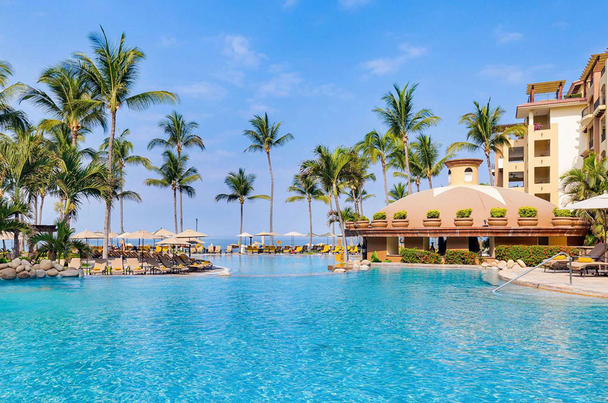 Infinity pool at Villa La Estancia Riviera Nayarit