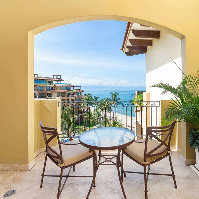 Deluxe studio balcony at Villa La Estancia Riviera Nayarit