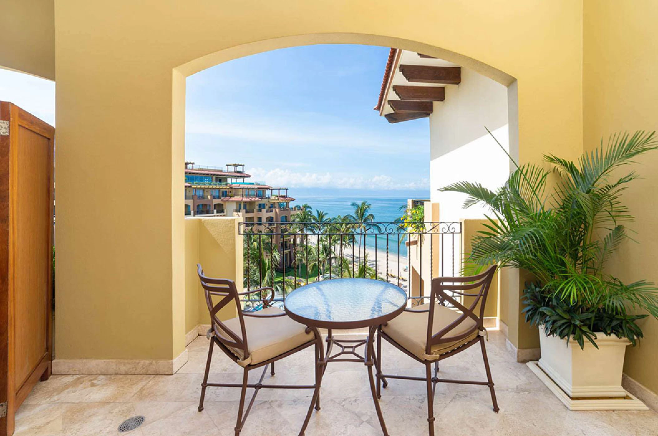 Deluxe studio balcony at Villa La Estancia Riviera Nayarit