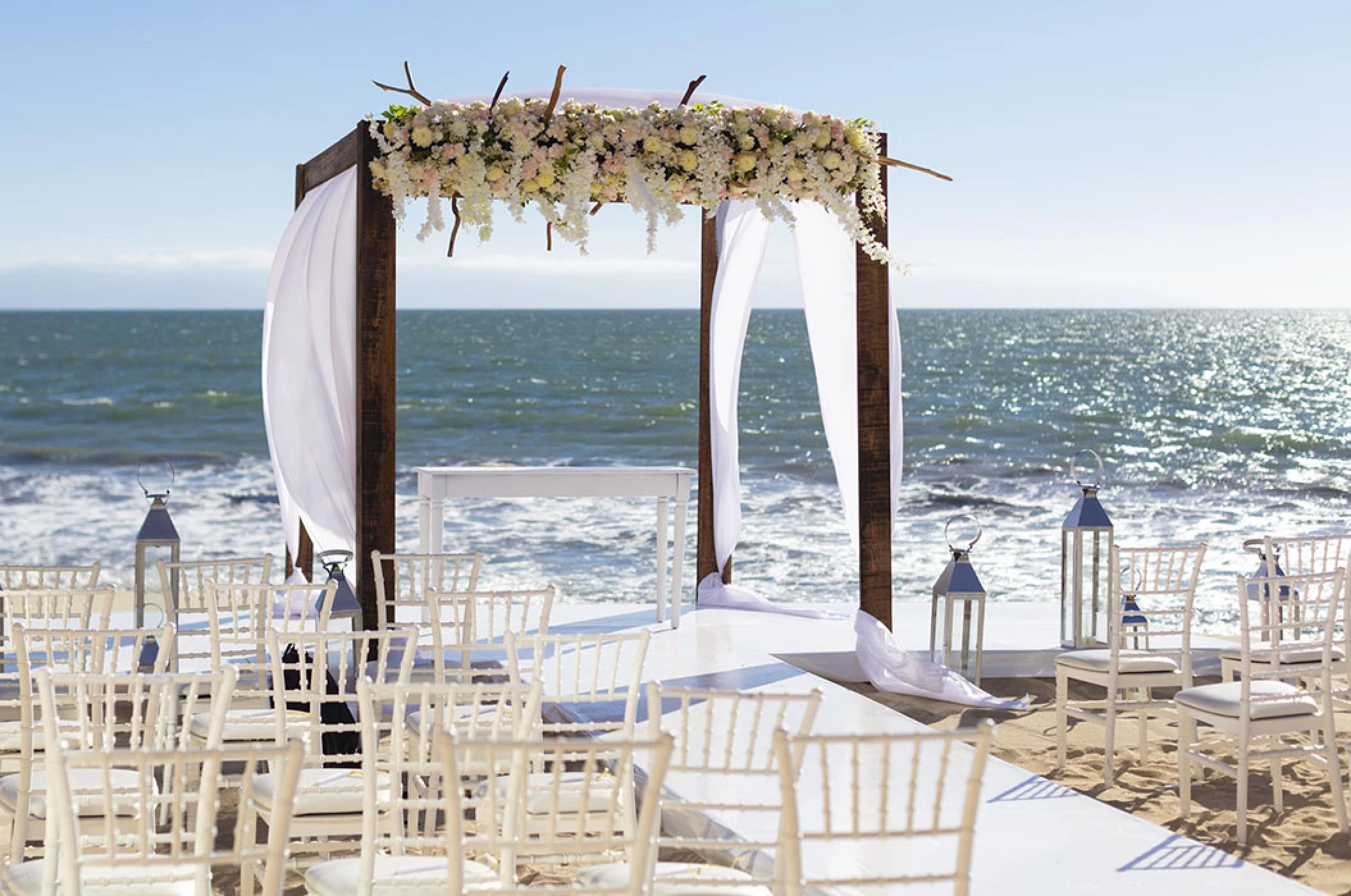 ceremony setup in Villa La Estancia Riviera Nayarit