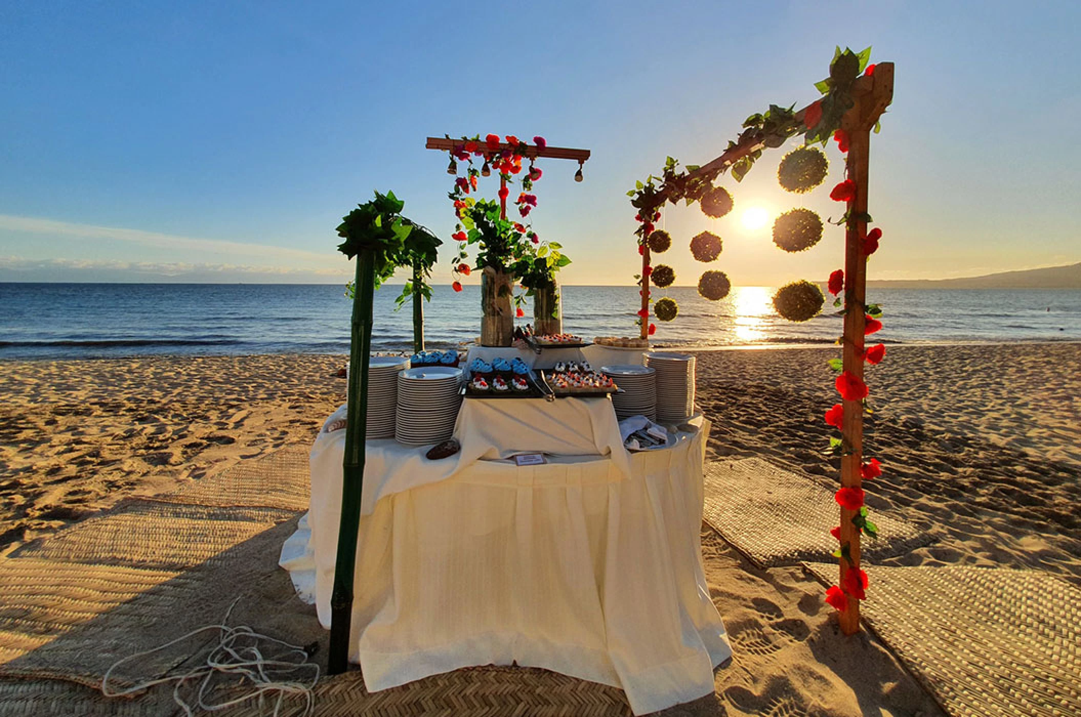 dessert station setup in Villa La Estancia Riviera Nayarit