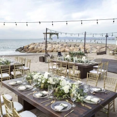 beach reception setup at Villa Premiere Boutique Hotel