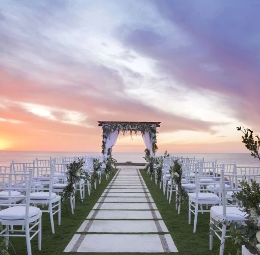 jetty venue wedding setup at Villa Premiere Boutique Hotel