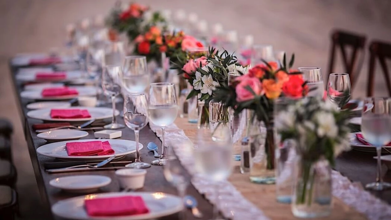 wedding table at Villa Premiere Boutique Hotel