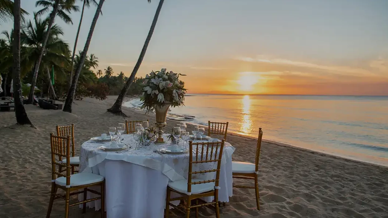 Dinner reception at Viva Wyndham Maya Resort