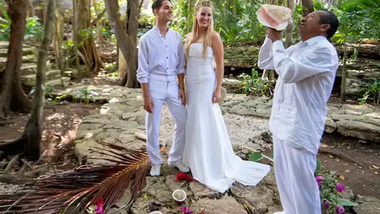 Mayan ceremony at Viva Wyndham Maya