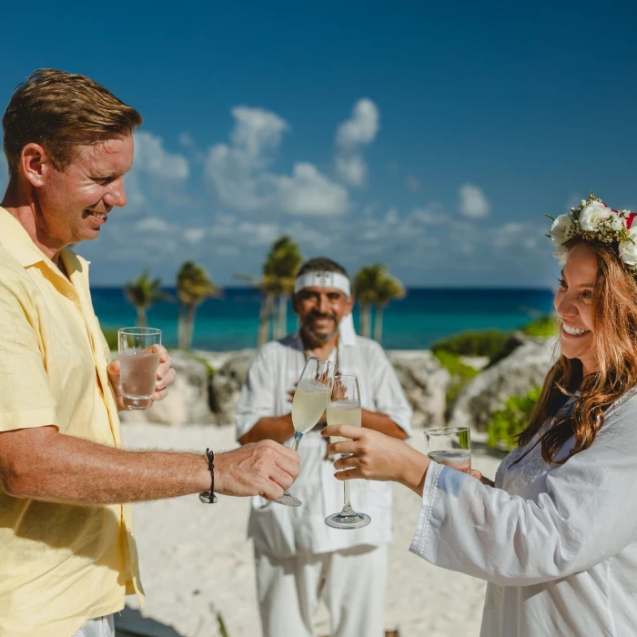 Mayan ceremony at Hotel Xcaret Arte