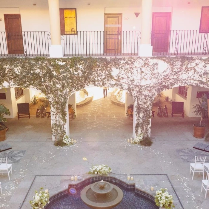 El Patio venue at Zoetry Casa del Mar Los Cabos