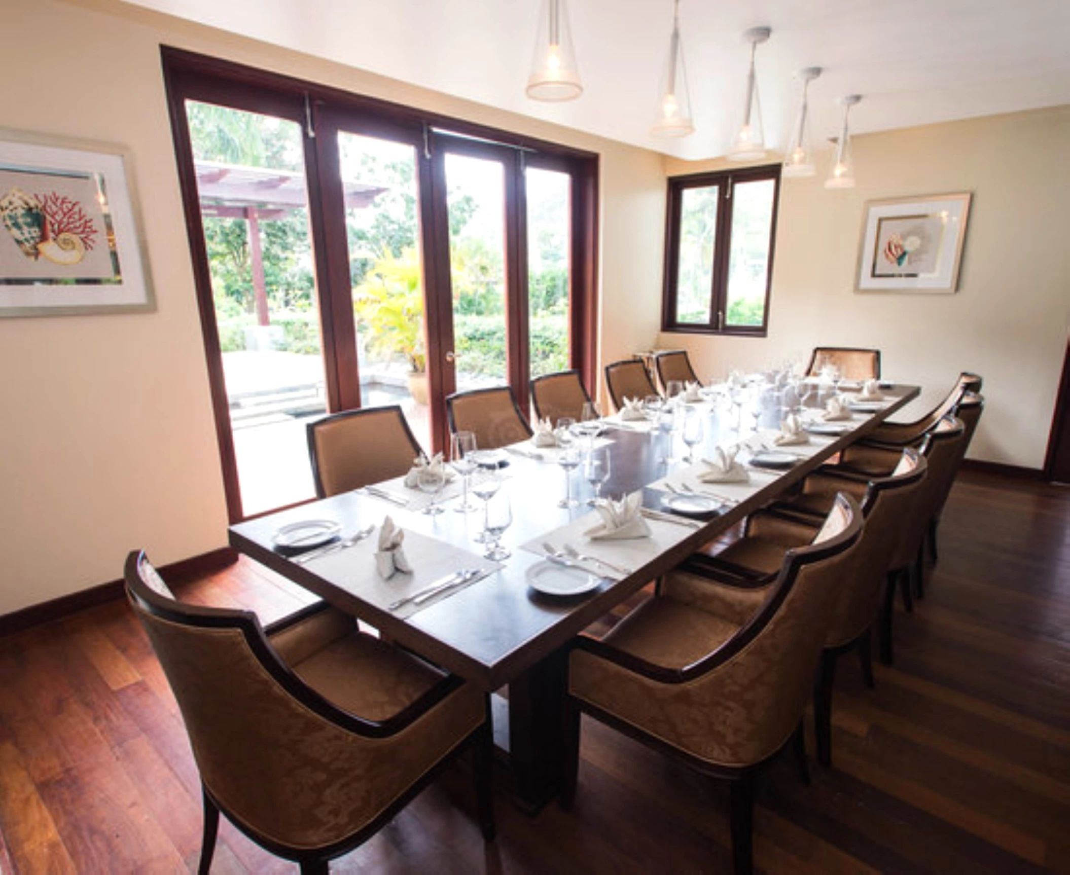 Alexandria Private Dining Room at zoetry marigot bay st lucia