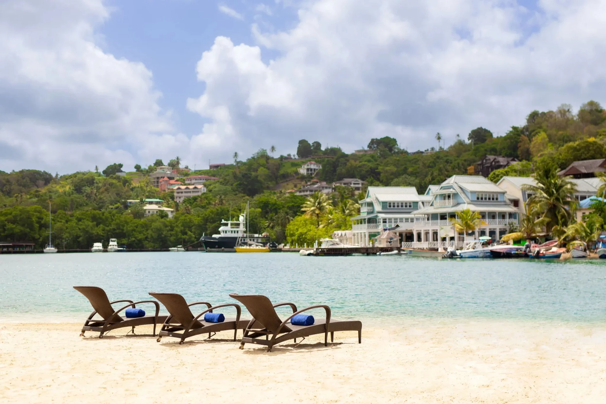 beach at Zoetry Marigot Bay St. Lucia