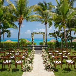 coyaba lawn venue ceremony setup at Zoetry Montego Bay