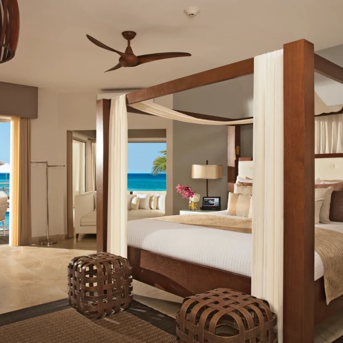 junior suite ocean view with soaking tub at Zoetry Montego Bay