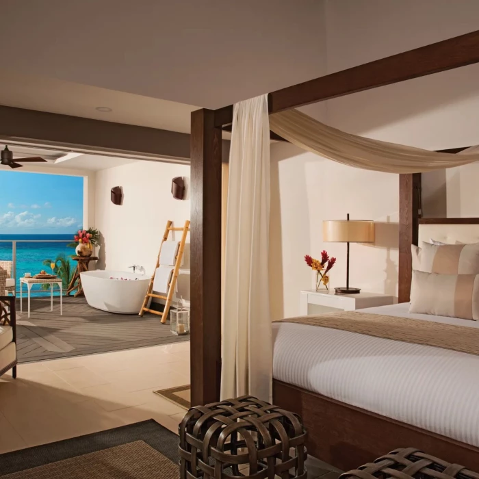 master suite ocean view king at Zoetry Montego Bay