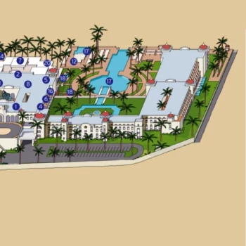 Resort map of Riu Palace Cabo San Lucas
