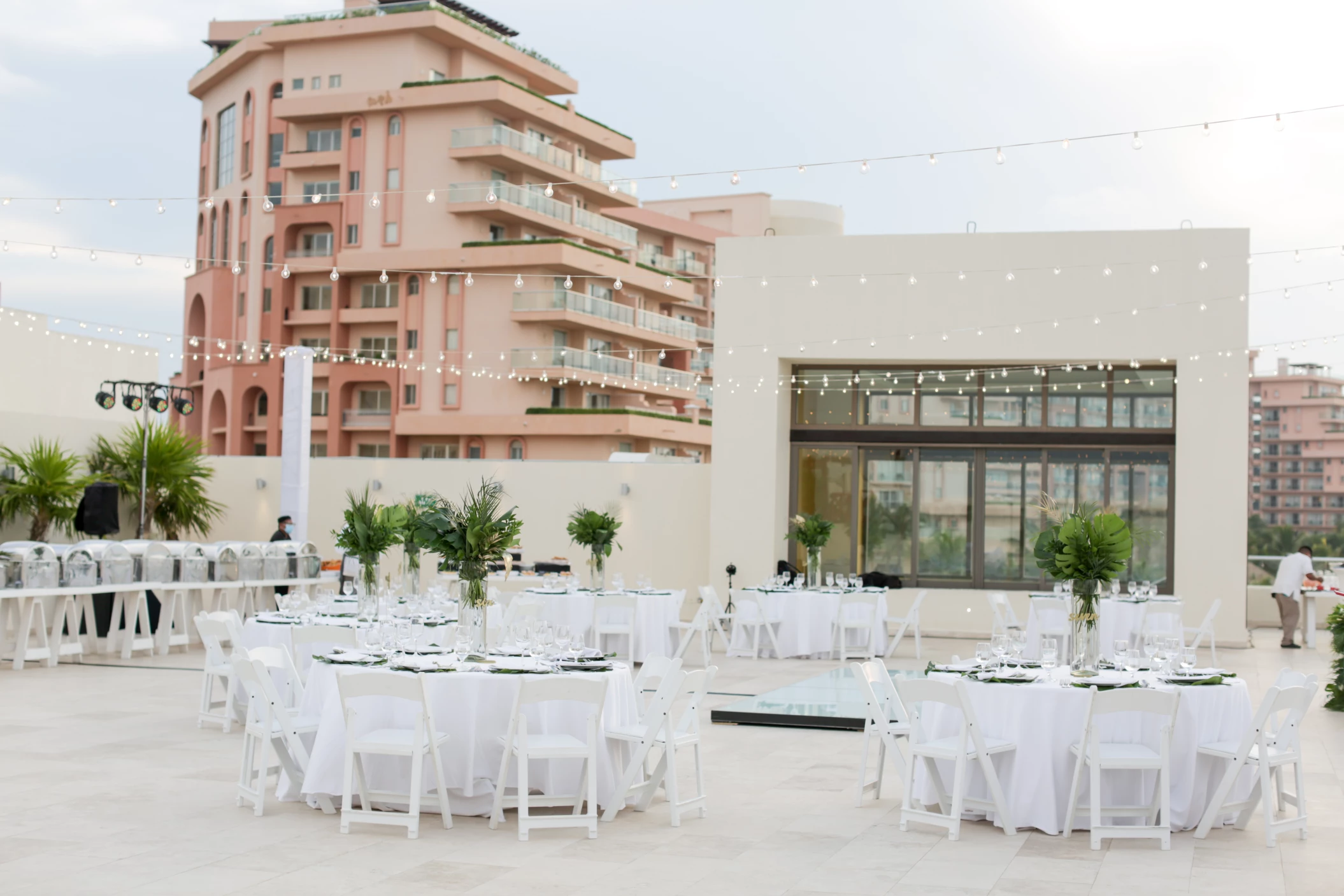 rooftop terrace venue at Hyatt Ziva Cancun