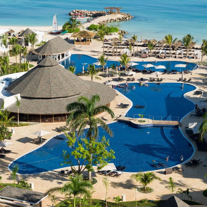 Royalton Blue Waters Montego Bay pool overview.