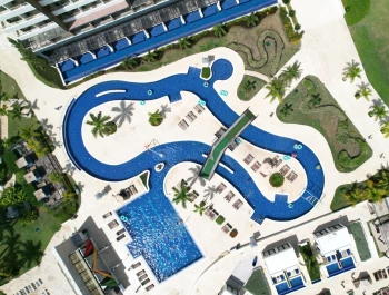 Royalton Blue Waters Montego Bay pool overview.