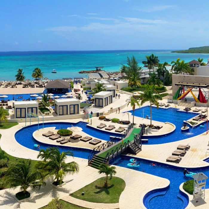 Royalton Blue Waters Montego Bay pool overview.