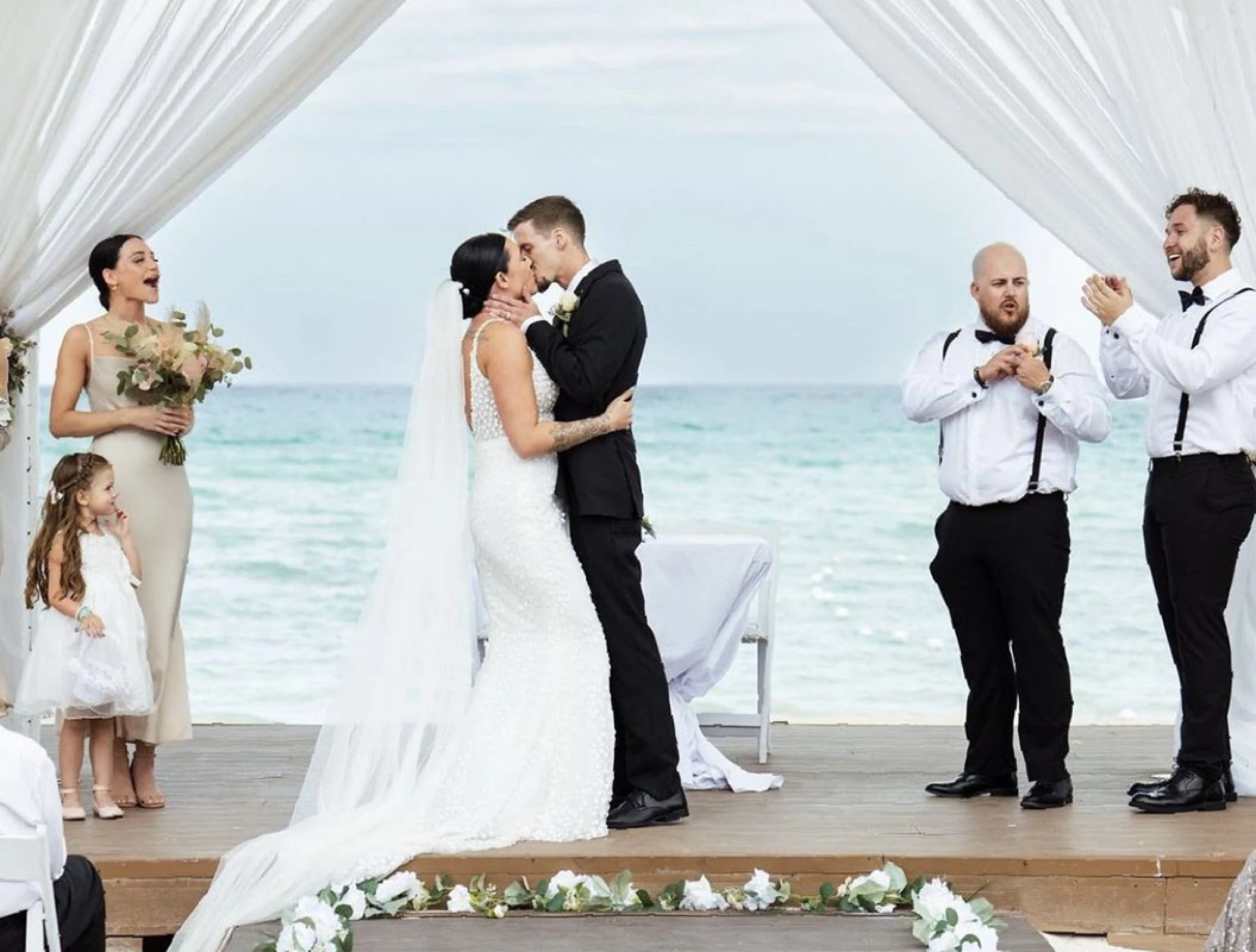 Destination Wedding setup at Royalton Blue Waters.