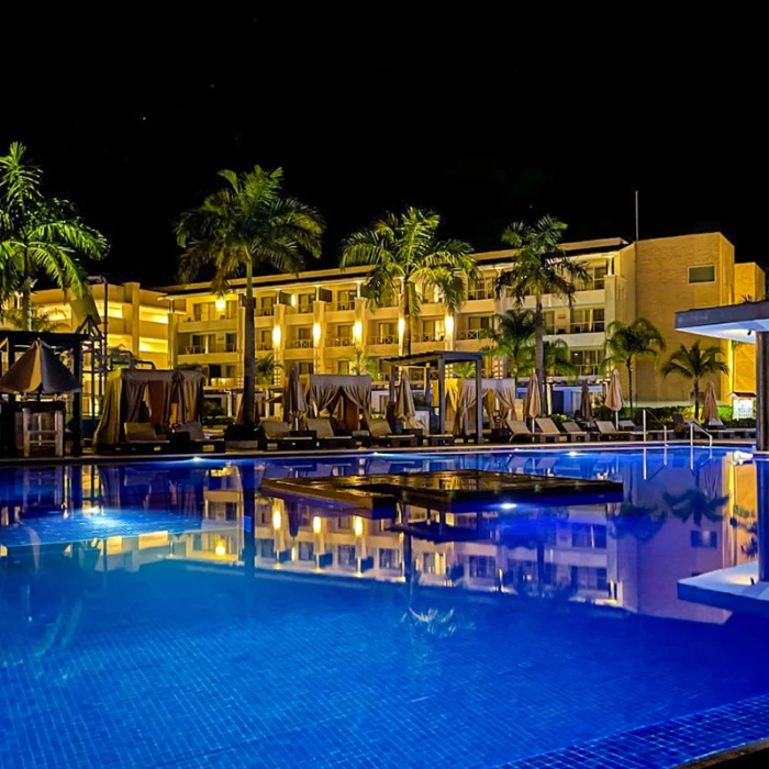 Royalton Negril Pool Nightshot.