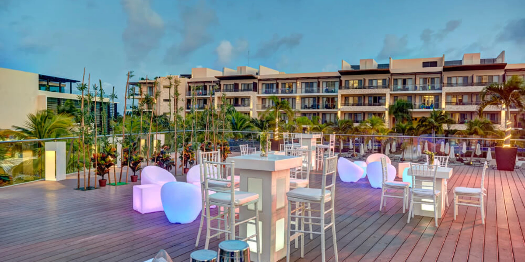 Cocktail party in Grazie Terrace at Royalton Riviera Cancun