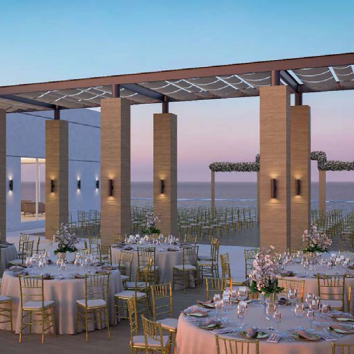 Sky wedding venue  at Royalton splash riviera cancun