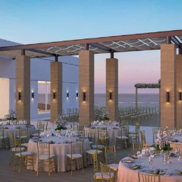 Sky wedding venue  at Royalton splash riviera cancun