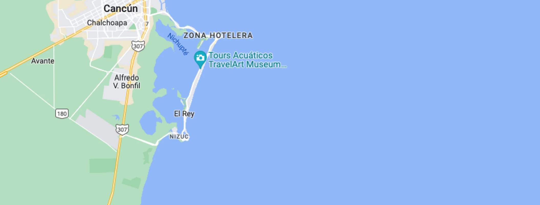 Google maps of Royalton Riviera Cancun