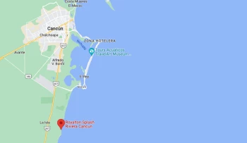 Google maps of Royalton Riviera Cancun