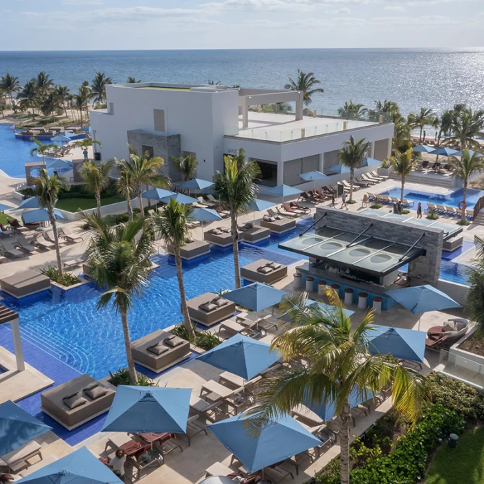 Royalton Splash Riviera Cancun aereal view of the pool