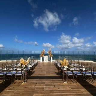 Sky wedding venue  at Royalton splash riviera cancun